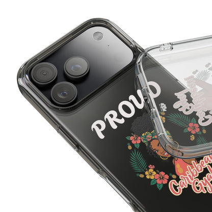 Clear Impact-Resistant Phone Case — "Proud Caribbean Gyal"
