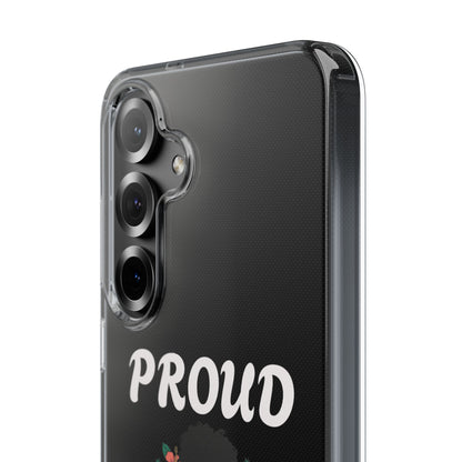 Clear Impact-Resistant Phone Case — "Proud Caribbean Gyal"