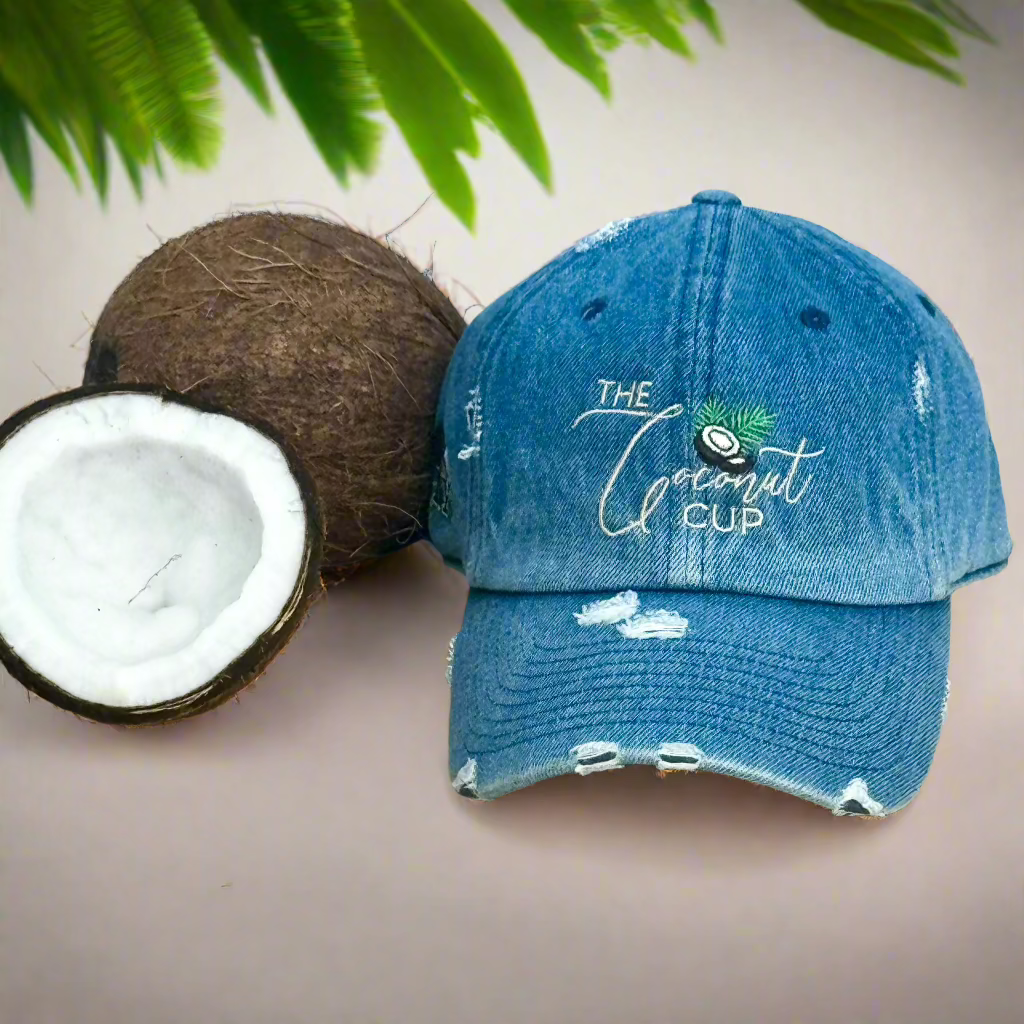 The Coconut Cup Floppy Distressed Hat